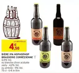Intermarché Bière ipa hophophop brasserie corrézienne offre