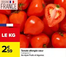Carrefour Tomate allongée cœur offre