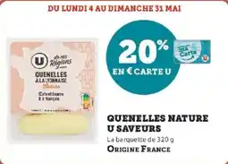 Hyper U Quenelles nature u saveurs offre