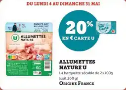 Hyper U Allumettes nature u offre