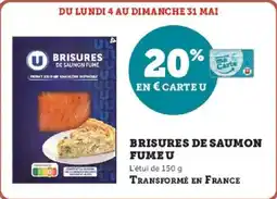Hyper U Brisures de saumon fume u offre