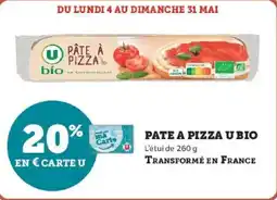 Hyper U Pate a pizza u bio offre