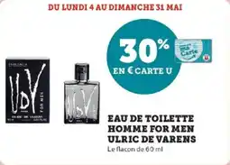 Hyper U Eau de toilette homme for men ulric de varens offre
