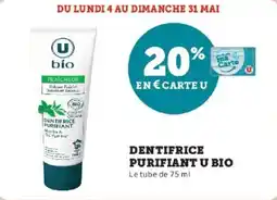 Hyper U Dentifrice purifiant u bio offre