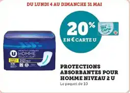 Hyper U Protections absorbantes pour homme niveau 2 u offre