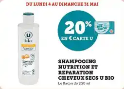 Hyper U Shampooing nutrition et reparation cheveux secs u bio offre