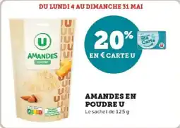 Hyper U Amandes en poudre u offre