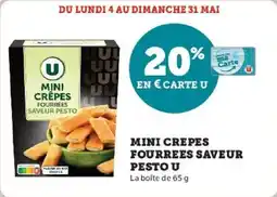 Hyper U Mini crepes fourrees saveur pesto u offre