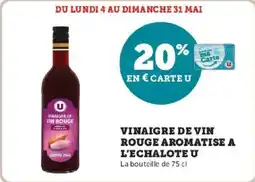 Hyper U Vinaigre de vin rouge aromatise a l'echalote u offre
