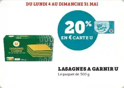 Hyper U Lasagnes a garnir u offre
