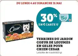Hyper U Terrines du jardin coeur de legumes en gelee pour chien cesar offre