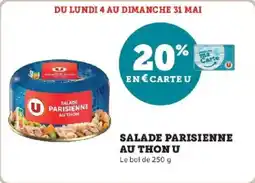 Hyper U Salade parisienne au thon u offre