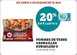 Hyper U Pommes de terre grenailles surgelees u offre