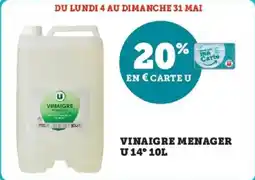 Hyper U Vinaigre menager u 14° offre