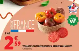 Auchan Supermarché Tomates côtelées rouges jaunes ou noires offre