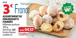 Auchan Supermarché Assortiment de mini beignets fourrés offre