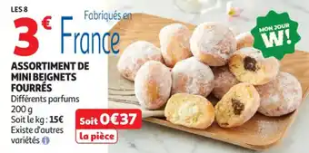 Assortiment de mini beignets fourrés