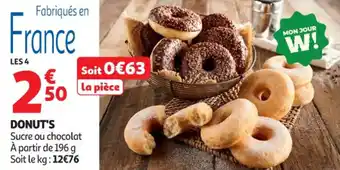 Auchan Supermarché Donut's offre