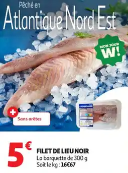 Auchan Supermarché Filet de lieu noir offre