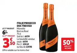 Auchan Supermarché Italie prosecco doc treviso offre
