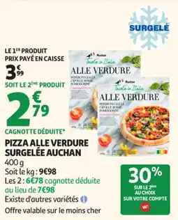 Auchan Supermarché Pizza alle verdure surgelée auchan offre