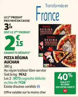 Auchan Supermarché Pizza régina auchan offre
