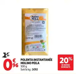 Auchan Supermarché Polenta instantanée molino peila offre