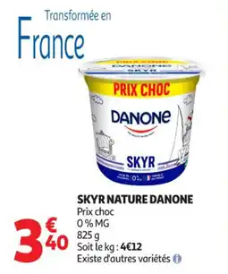 Auchan Supermarché Skyr nature danone offre