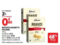 Auchan Supermarché Biscuits amaretti falcone offre