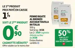 Auchan Supermarché Penne rigate al bronzo auchan tavola in italia offre