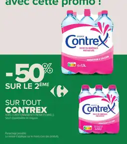 Carrefour Contact Sur tout contrex offre