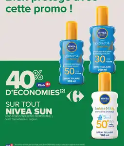 Carrefour Contact Sur tout nivea sun offre