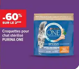 Carrefour Market Croquettes pour chat stérilisé purina one offre