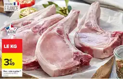 Carrefour Market Porc côte à griller offre