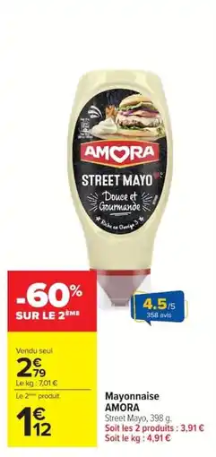 Carrefour Market Mayonnaise amora offre