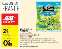 Carrefour Market Salade iceberg florette offre