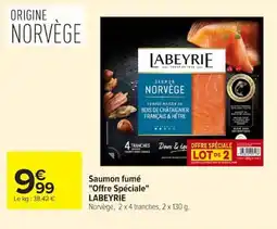 Carrefour Market Saumon fumé offre spéciale labeyrie offre