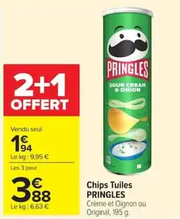 Carrefour Market Chips tuiles pringles offre