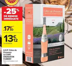 Carrefour Market A.o.p. côtes de provence la cave d'augustin florent offre