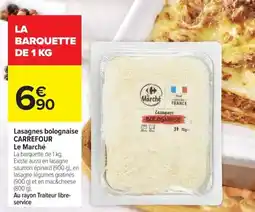 Carrefour Market Lasagnes bolognaise carrefour le marché offre