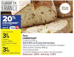Carrefour Market Pavé carrefour offre