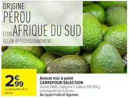 Carrefour Market Avocat mûr à point carrefour selection offre