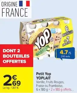 Carrefour Market Petit yop yoplait offre
