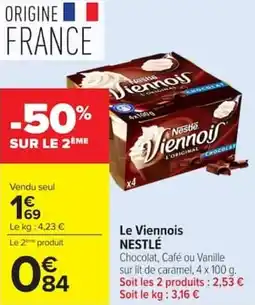 Carrefour Market Le viennois nestlé offre