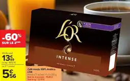 Carrefour Market Café moulu 100% arabica l'or offre