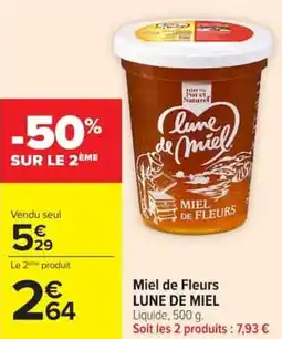 Carrefour Market Miel de fleurs lune de miel offre