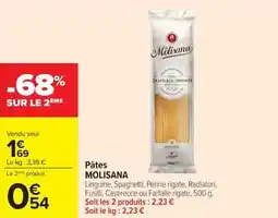 Carrefour Market Pâtes molisana offre