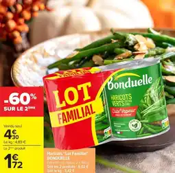 Carrefour Market Haricots lot familial bonduelle offre