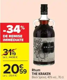 Carrefour Market Rhum the kraken offre