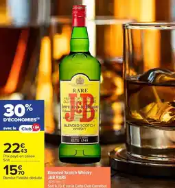 Carrefour Market Blended scotch whisky j&b rare offre